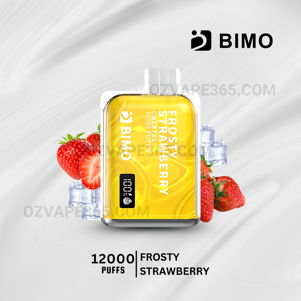BIMO Crystal 12000 Puffs Frosty Strawberry BIMO Crystal 12000 Puffs Frosty Strawberry